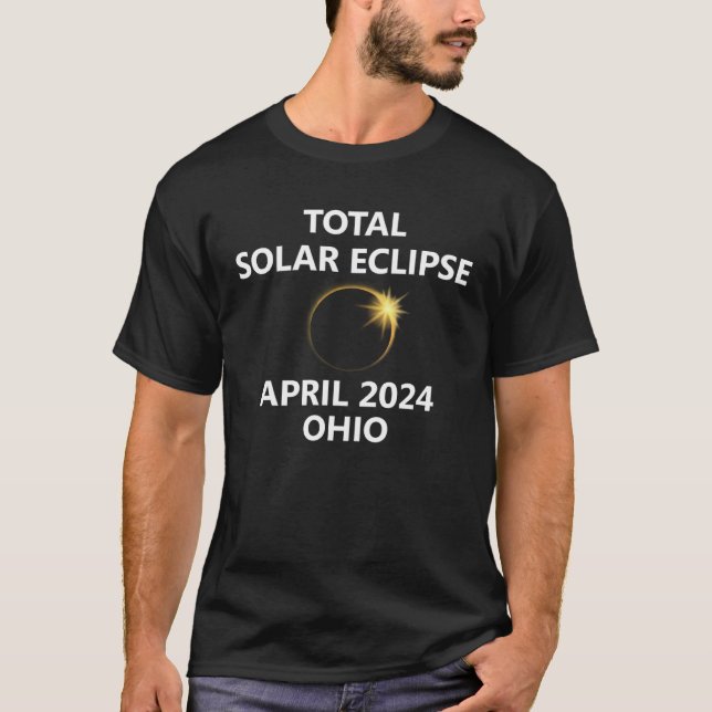 T-shirt Ohio Solar Eclipse 2024 Dayton Forest Cleveland Wa (Devant)