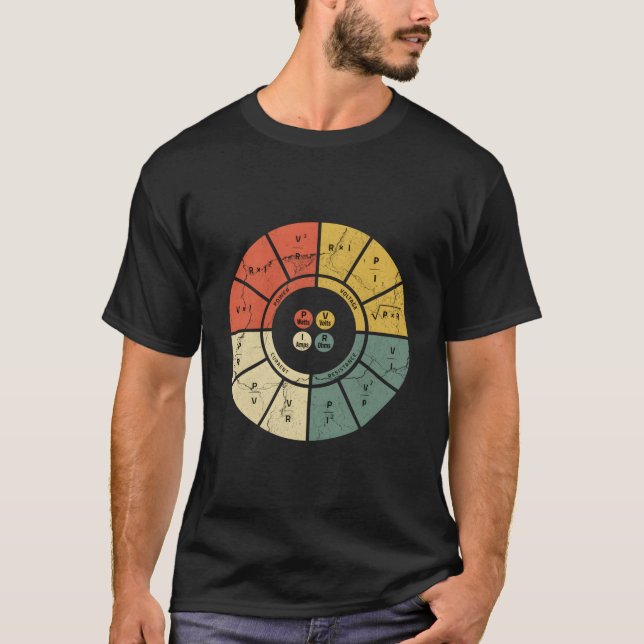 T-shirt Ohms Law Diagram Electrical Electronics Engineer (Devant)