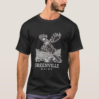 T-shirt Oie à pattes mignonnes à Greenville Maine Canoe ME