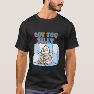T-shirt Oie canard drôle trop bête camisole de force