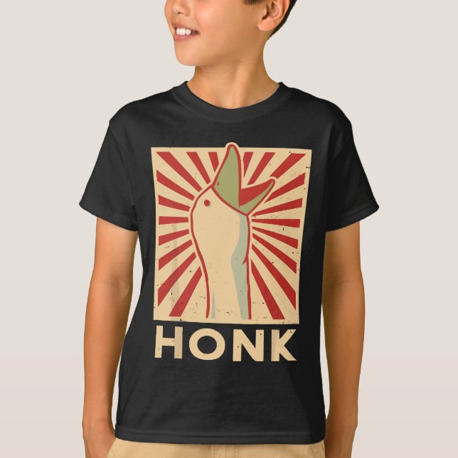 T-shirt Oie de miel - Drôle Duck poulet idée cadeau (Devant)
