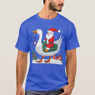 T-shirt Oie drôle arbre de Noël Lumière pyjama oie Oie Noë