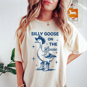 T-shirt Oie Idiote En Liberté Citation Drôle Classique