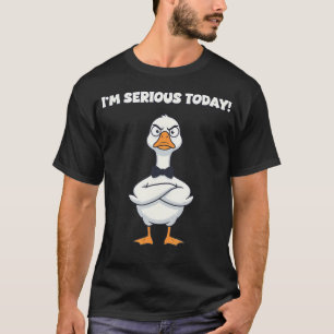 T-shirt Oie Sérieuse Avec Un Nœud Papillon Drôle Oie Ridic