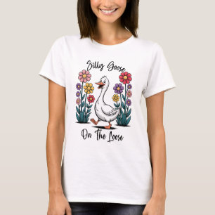 T-shirt Oie Silencieuse Sur La Chemise Perdue   Boho Bella