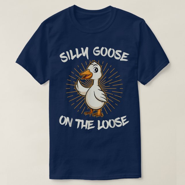 T-shirt Oie Silencieuse Sur La Perte (Design devant)