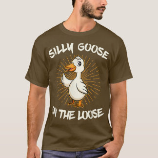 T-shirt Oie Silencieuse Sur La Perte