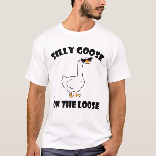 T-shirt Oie Silencieuse Sur L'Amoureux Drôle Dit (Devant)