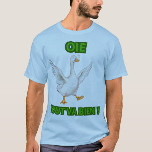 T-shirt Oie Tout Va Bien – Illustration Oie Souriante 