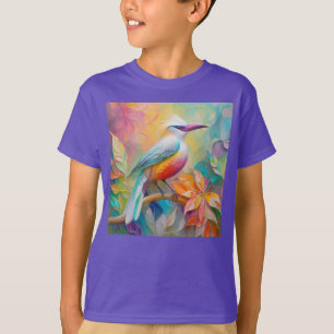 T-shirt Oiseau à poitrine rouge à bec rose