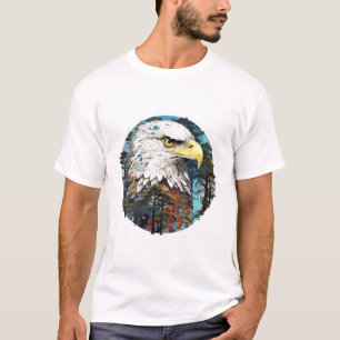 T-shirt Oiseau Aigle Animaux Liberté Monde Faune Beauté
