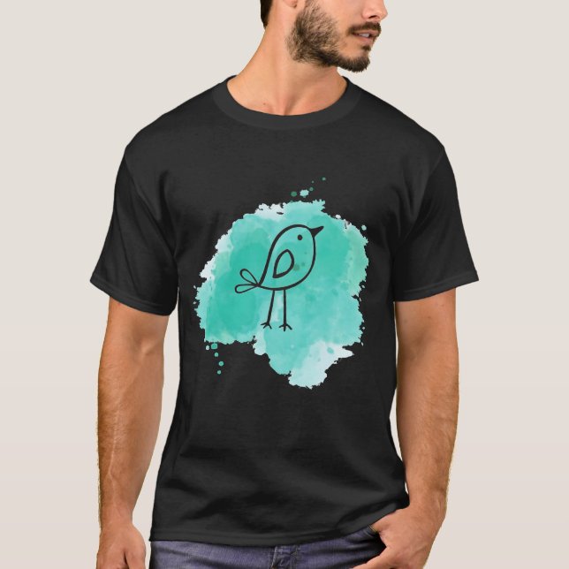 T-shirt Oiseau Artistique drôle (Devant)