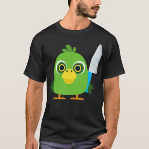 T-shirt Oiseau avec un couteau