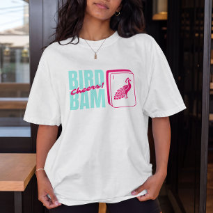 T-shirt Oiseau Bam Acclame La Partie De Mahjong
