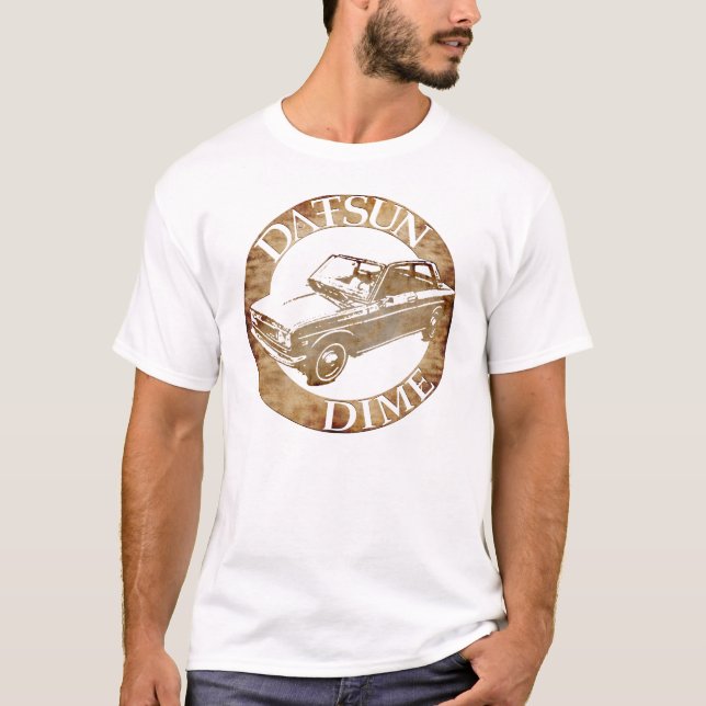 T-shirt Oiseau bleu cinq de Datsun et dixième de dollar (Devant)