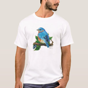 T-shirt Oiseau bleu de baie