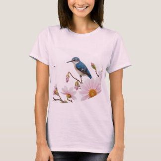 T-shirt oiseau bleu du bonheur