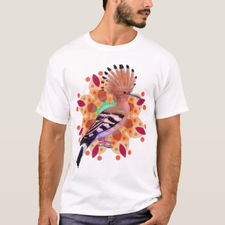 T-shirt Oiseau coloré de huppe