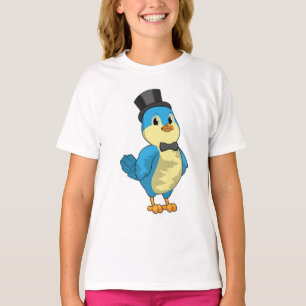 T-shirt Oiseau comme marié avec ruban