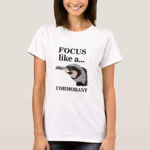 T-shirt Oiseau Cormorant Focus Comme Un Cormorant