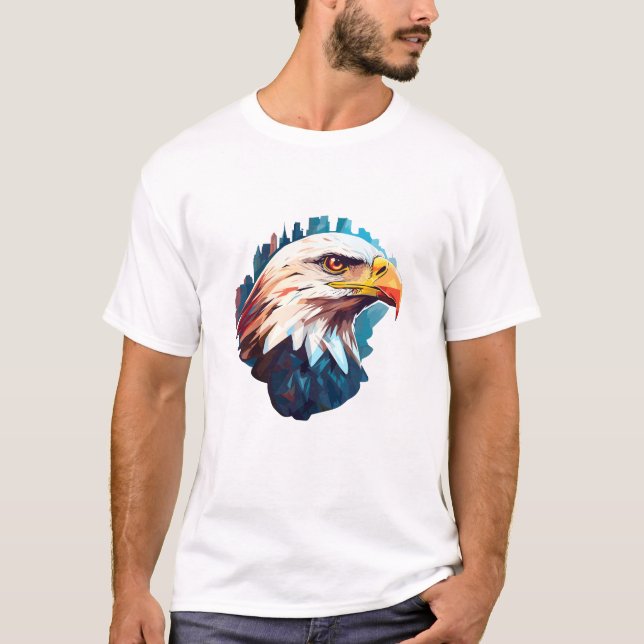 T-shirt Oiseau d'aigle Animal Monde Faune Beauté Découvert (Devant)
