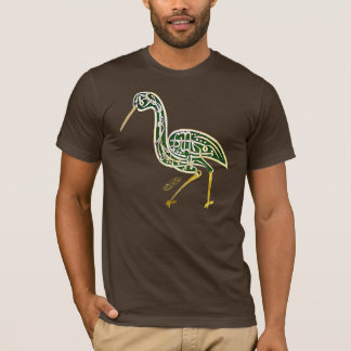 T-shirt Oiseau de calligraphie (cigogne)