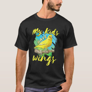 T-shirt Oiseau de compagnie Canari Pinson Maman Papa Mes e