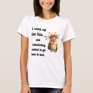 T-shirt Oiseau de Dessin Animé Ébouriffé – Boule de Plumes