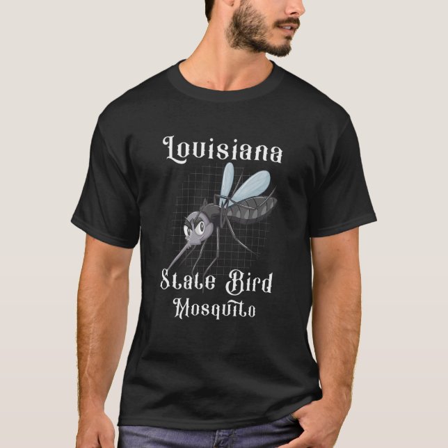 T-shirt Oiseau de la Louisiane moustique moustique moustiq (Devant)