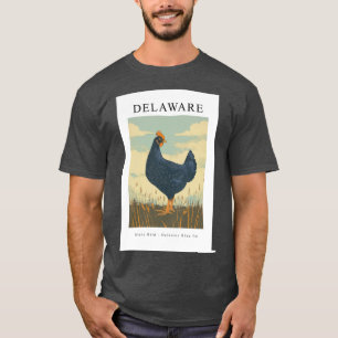 T-shirt Oiseau de l'État du DELAWARE Delaware Blue Hen