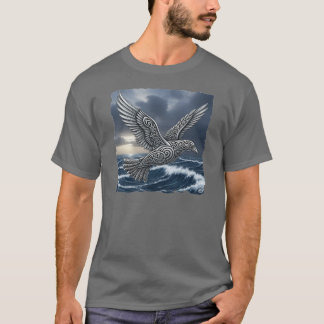 T-shirt Oiseau de mer celtique au-dessus de l'océan !