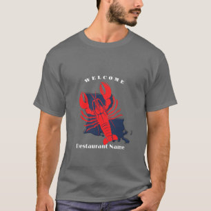 T-shirt Oiseau de mer Louisiana nom personnalisé Woo