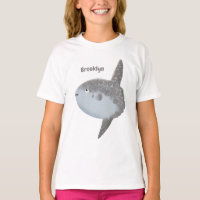 Oiseau de mer mola mola mignonne caricature