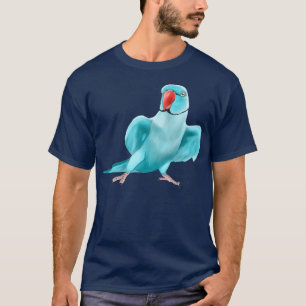 T-shirt Oiseau de perroquet bleu indien