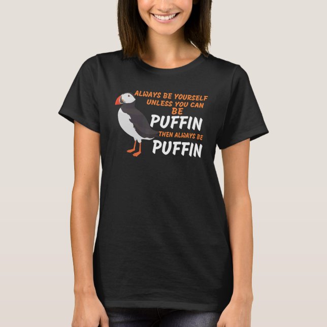 T-shirt Oiseau de Puffin de l'Atlantique Puffin Oiseaux Ho (Devant)