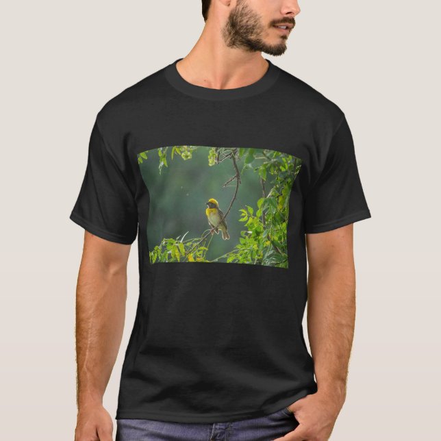 T-shirt Oiseau de repos sur la branche de l'arbre (Devant)