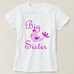 T-shirt Oiseau de rose de grande soeur