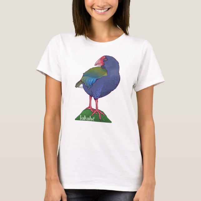 T-shirt Oiseau de Takahe NZ (Devant)