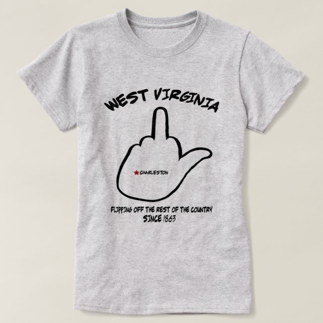 T-shirt Oiseau d'état de la Virginie Occidentale (Design devant)
