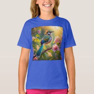 T-shirt Oiseau fantastique à tête verte et ailes de sarcel