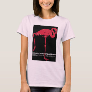 T-shirt Oiseau flamant rose vintage au zoo de Munich en Al