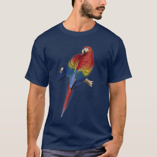 T-shirt Oiseau jaune rouge de vert bleu de perroquet d'ara