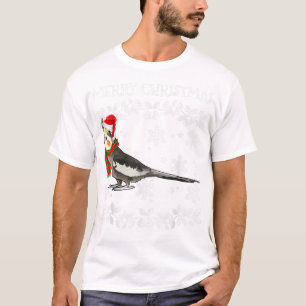T-shirt Oiseau Joyeux Ornement de Noël Cockatiel