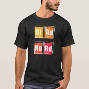 T-shirt OISEAU NERD Tableau périodique des éléments Survei