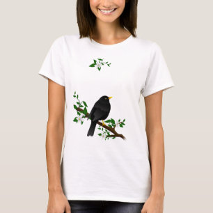 T-shirt Oiseau noir