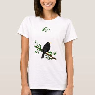 T-shirt Oiseau noir