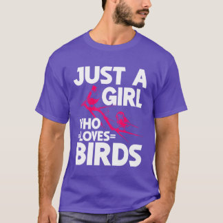 T-shirt Oiseau observer mignonne Oiseau Amis rétro