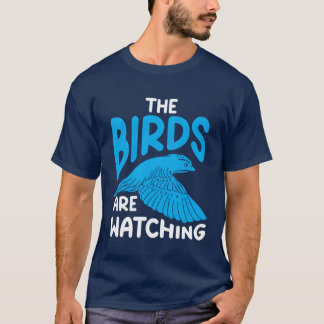 T-shirt Oiseau observer mignonne Oiseau Amoureux amis de f
