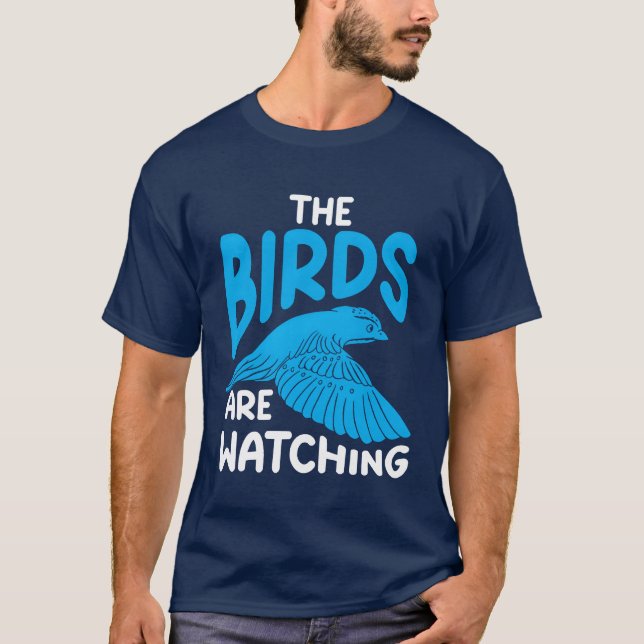 T-shirt Oiseau observer mignonne Oiseau Amoureux amis de f (Devant)
