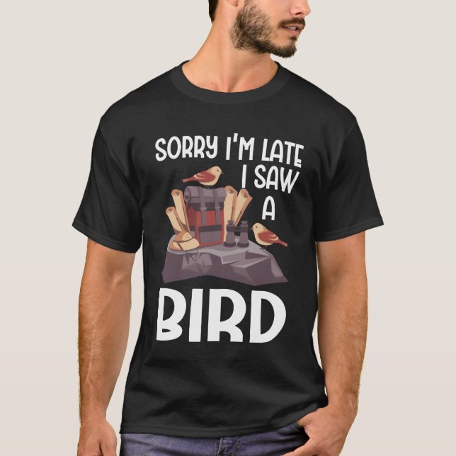 T-shirt Oiseau observer mignonne Oiseau Amoureux famille (Devant)